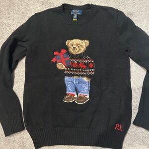 Polo Ralph Lauren Bear Holding Gift Sweater